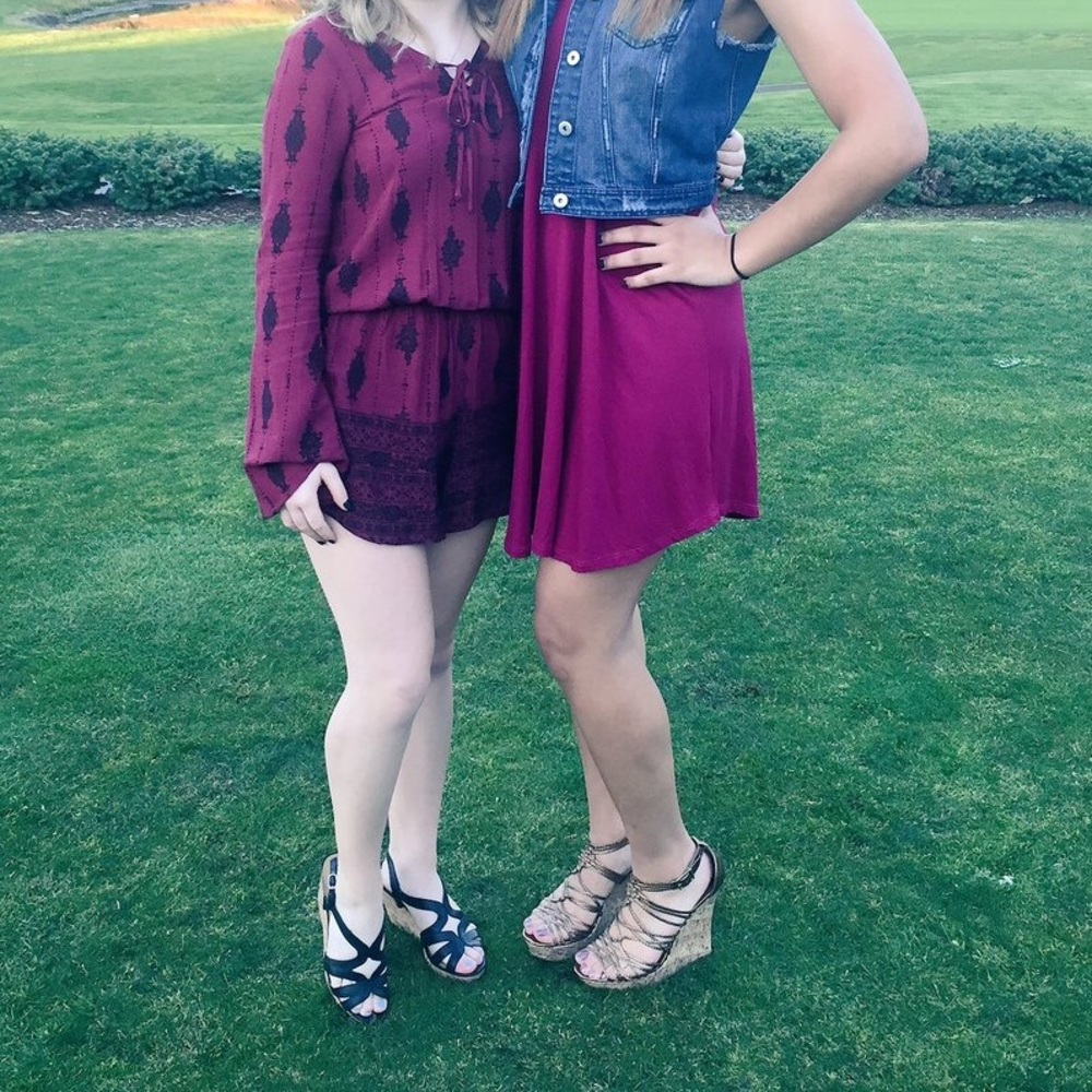 Maroon Romper